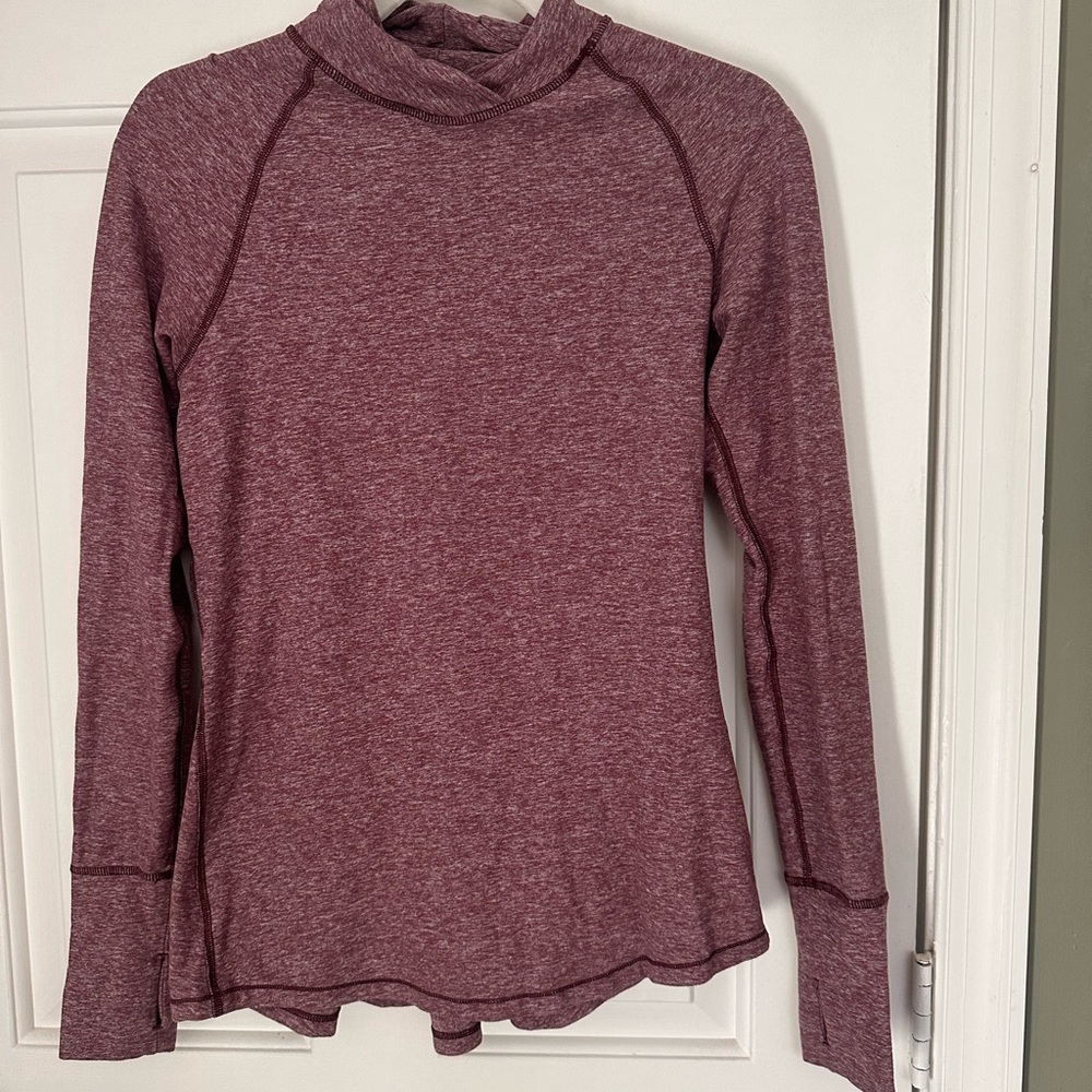 lululemon athletica Long Sleeve Top in Heathered Burgundy
